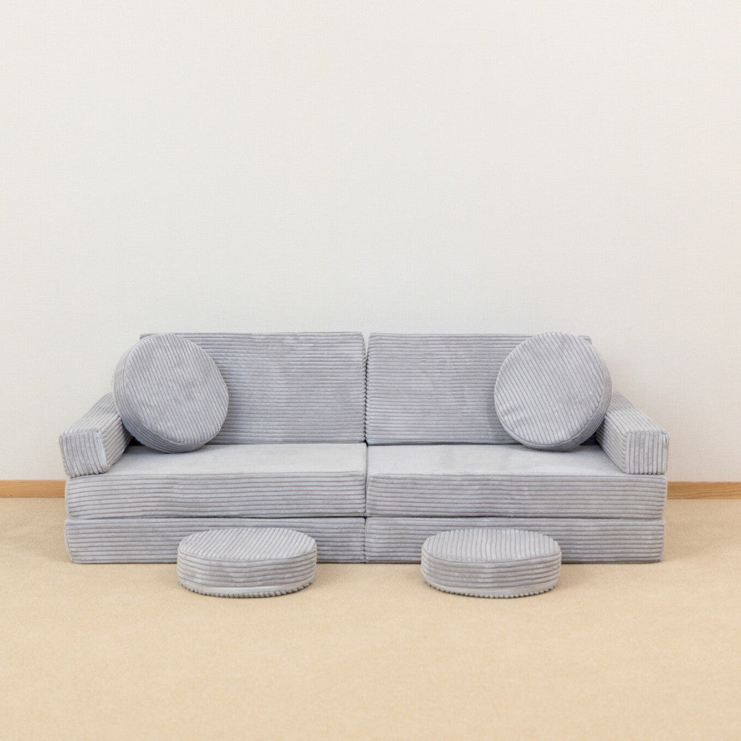 Cord Grau Spielsofa