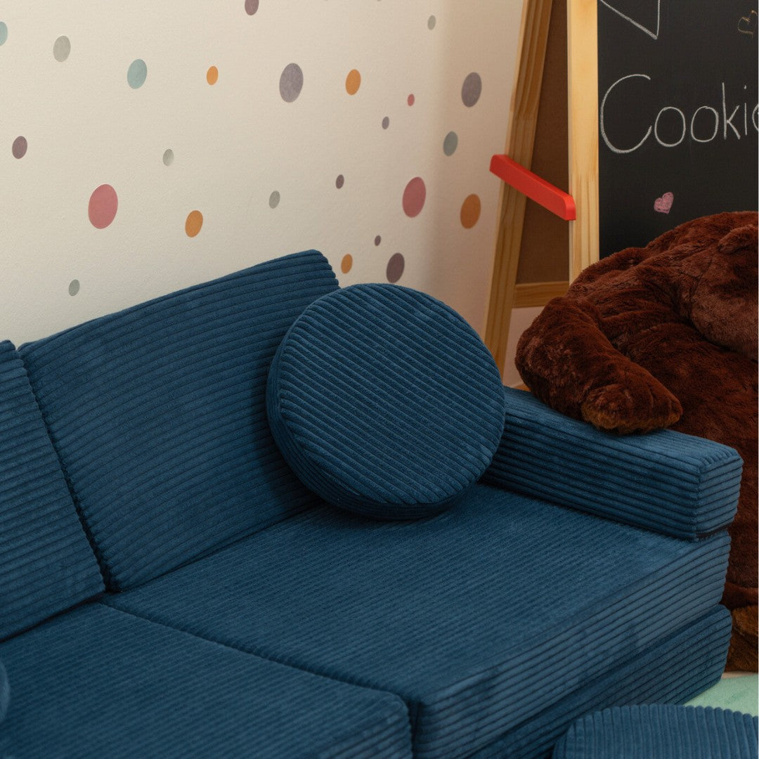 Cord Blau Spielsofa