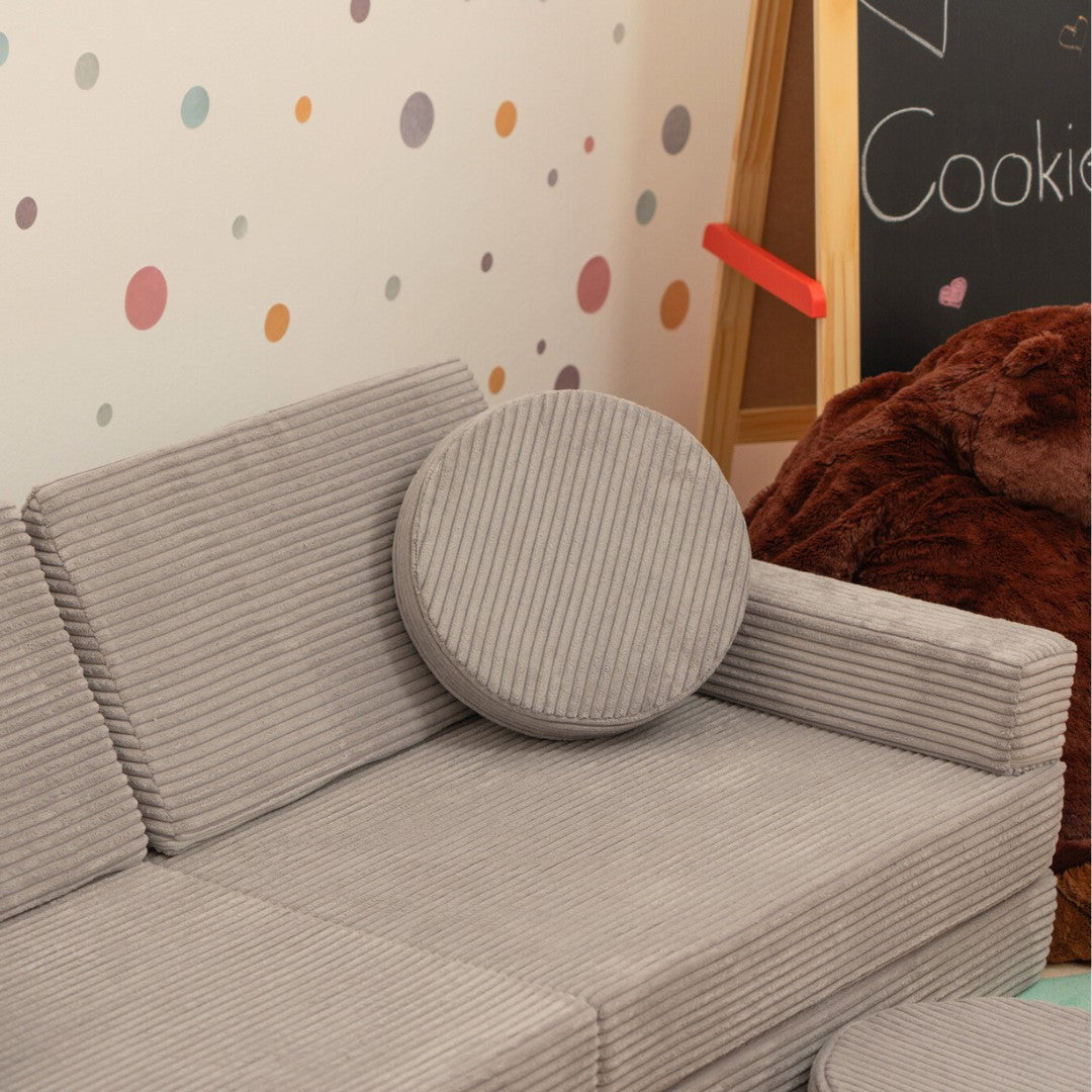 Cord Grau Spielsofa